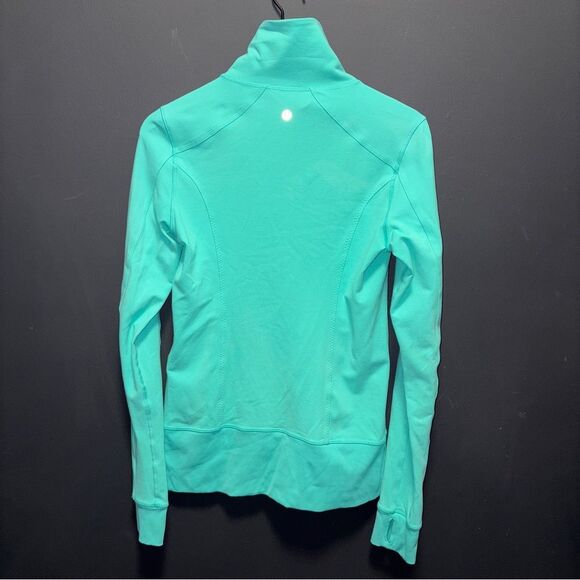 Lululemon Athletica Nice Asana Jacket Bali Breeze Long Sleeve Full Zip Womens 8 - Picture 8 of 11